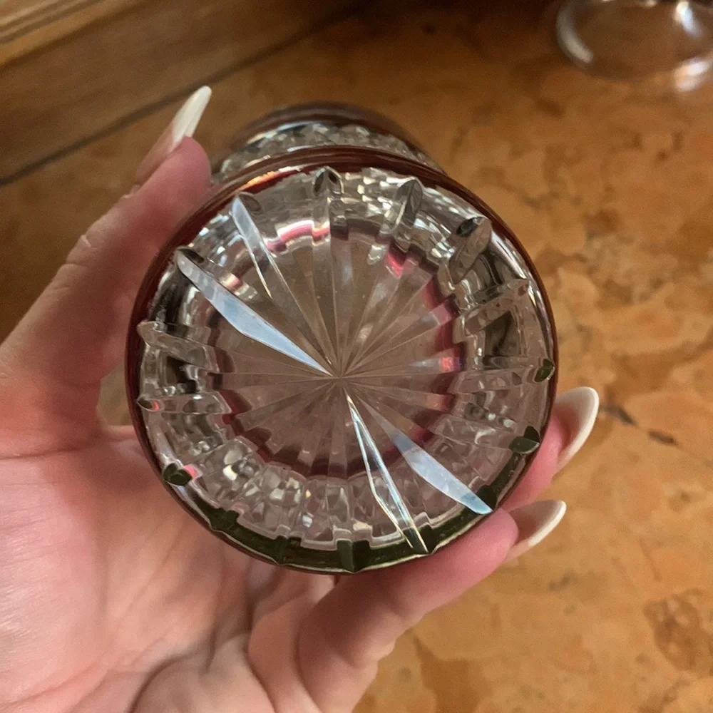 Ebeling & Reuss Ruby Cut to Clear Crystal Tumbler